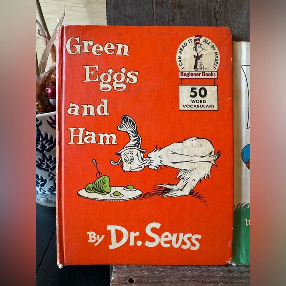 2 Vintage Dr. Suess Books - Green Eggs and Ham & He Bear She Bear - Picture 2 of 13